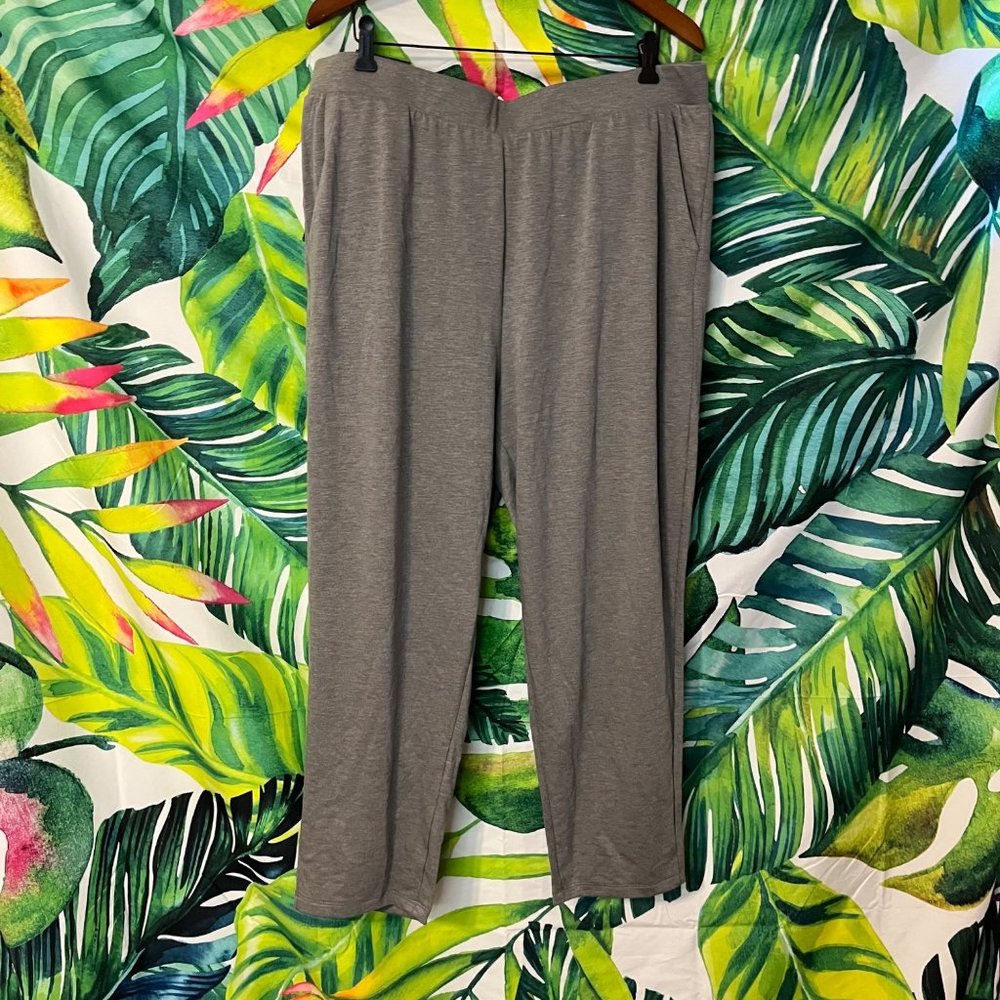 NWT $70 Banana Republic XL Grey Mid Rise Slouchy Knit Tapered Casual Sweat Pants